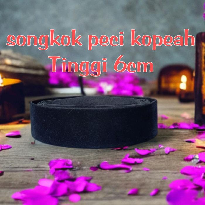 kopeah penutupkepala topi fashion koko tinngi 6  Kopiah Tebal Nyaman Unik Standar Dewasa Pria Logo M