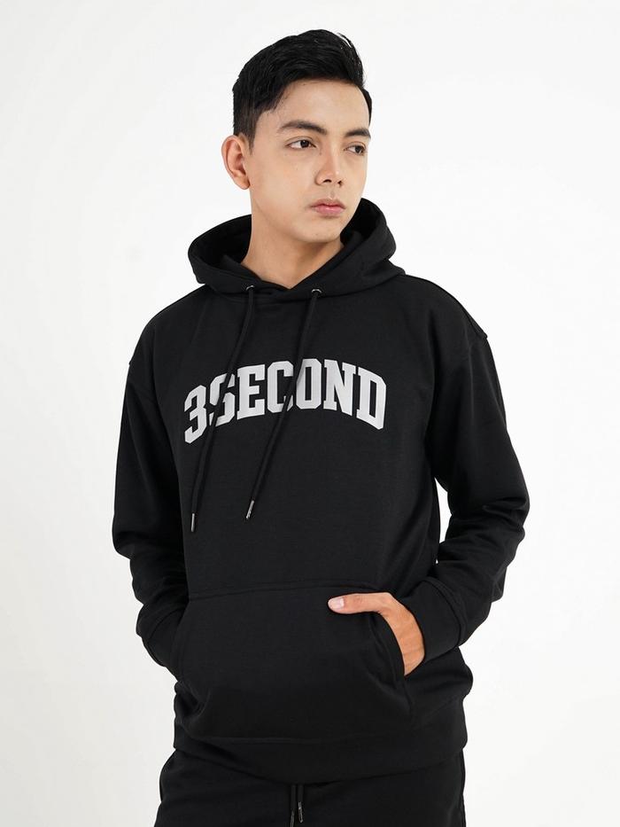 3Second Jaket Pria Hoodie Katun Houdini OL-C160924 Panjang Keren
