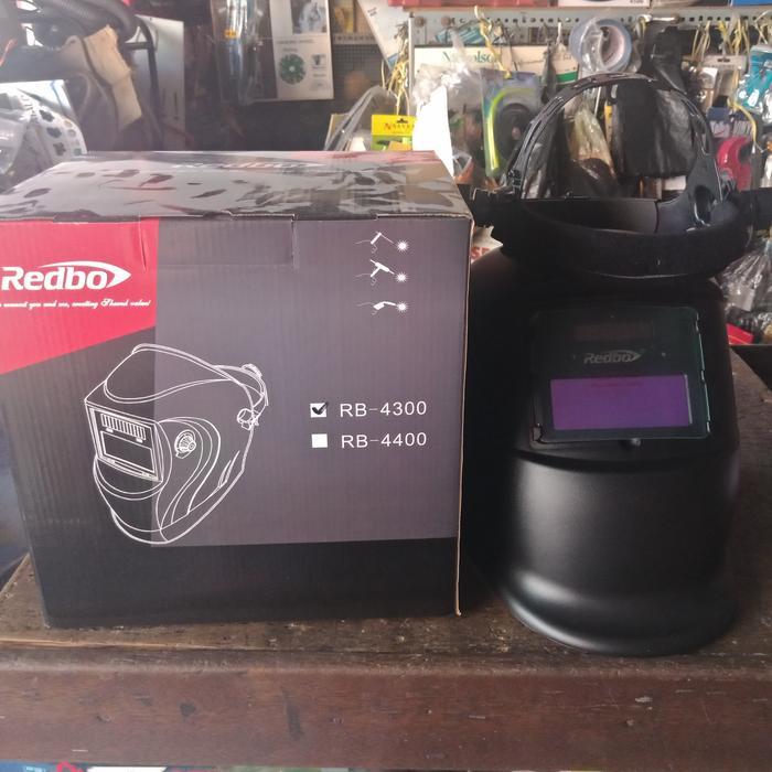 Flash Sale / Topeng Kedok Helm Las Otomatis Redbo Rb-4300