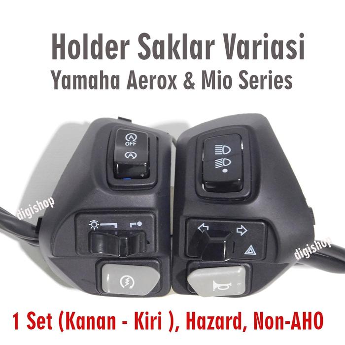 Aerox155 Saklar Set Kiri Dan Kanan Aerox 155 Yamaha Plus Tombol Dim 3 Titik Plus Tombol Hazard 1 Pas