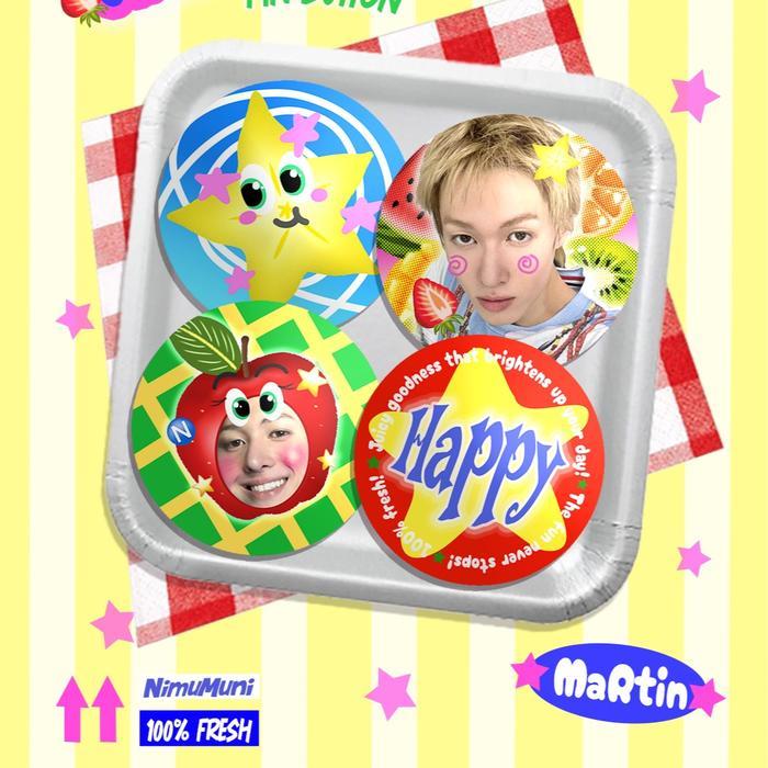 CORTIS PIN | FRUTTYTUU Pin Button Cortis| | PIN KPOP PIN GIFT KPOP | BAG PINS - MARTIN
