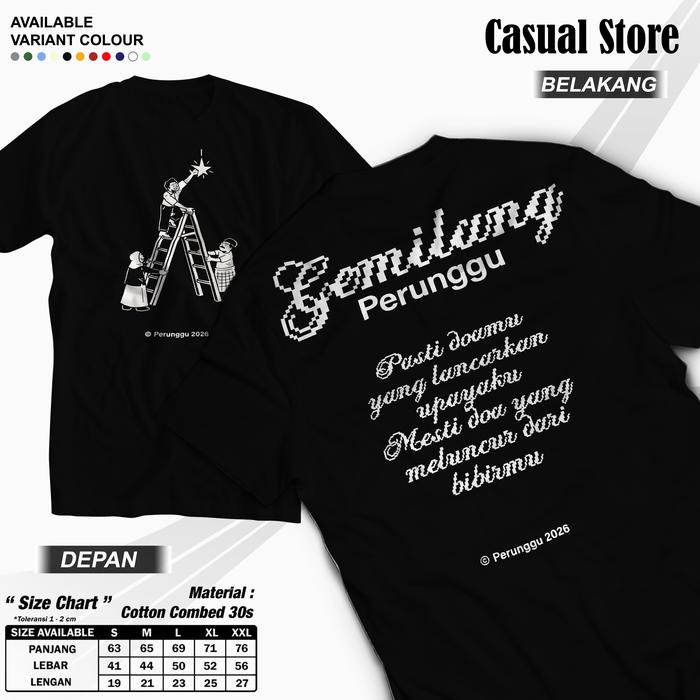 Kaos Band PERUNGGU - GEMILANG PASTI DOAMU Original