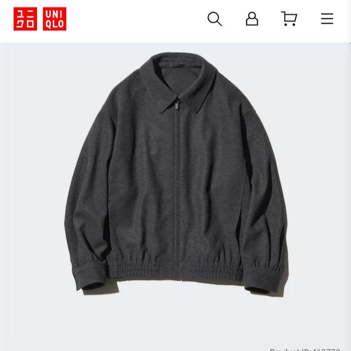 Preloved Work Jacket Wool Uniqlo Second Original
