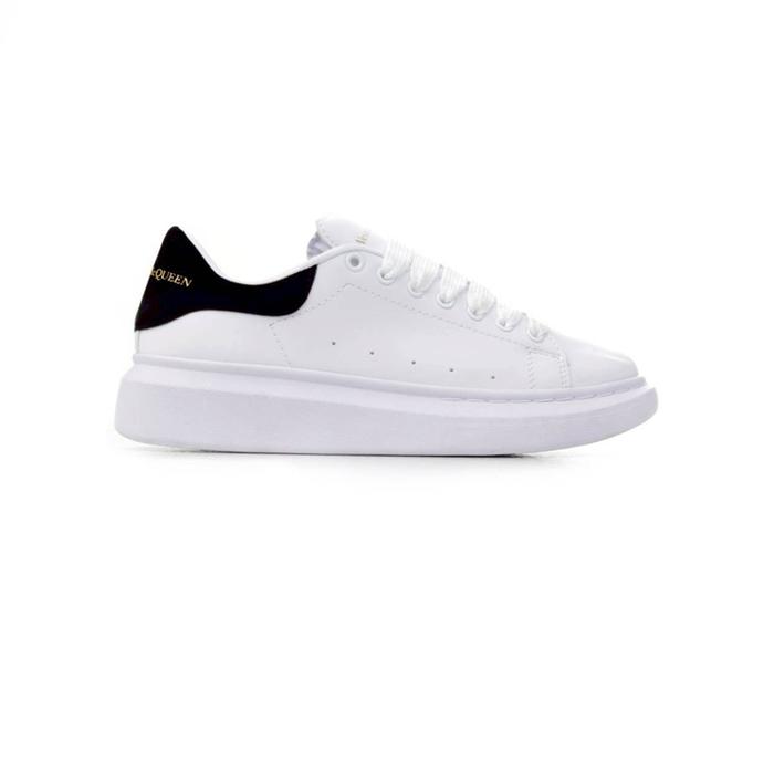 Sneakers Casual Pria Wanita Alexander Mcqueen White Black