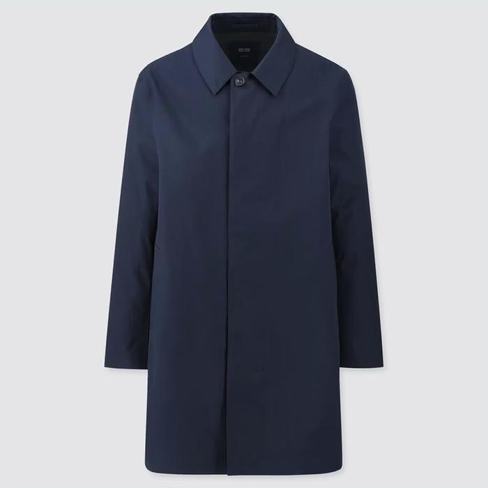 Uniqlo - Blocktech Soutien Collar Coat - Navy - Size XL