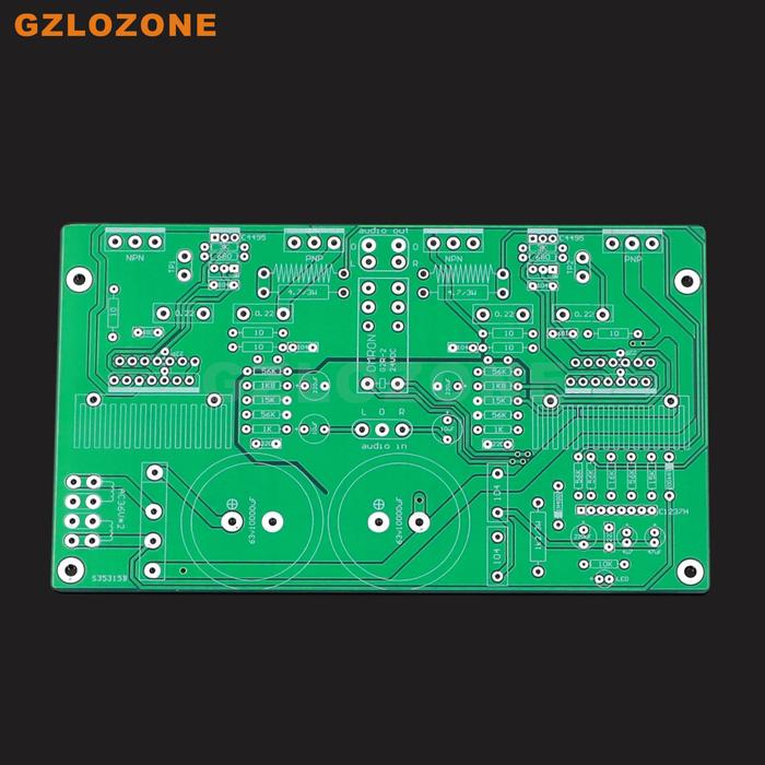 Stereo UPC1342V+NJW0302G/NJW0281G Class AB Power amplifier Bare PCB