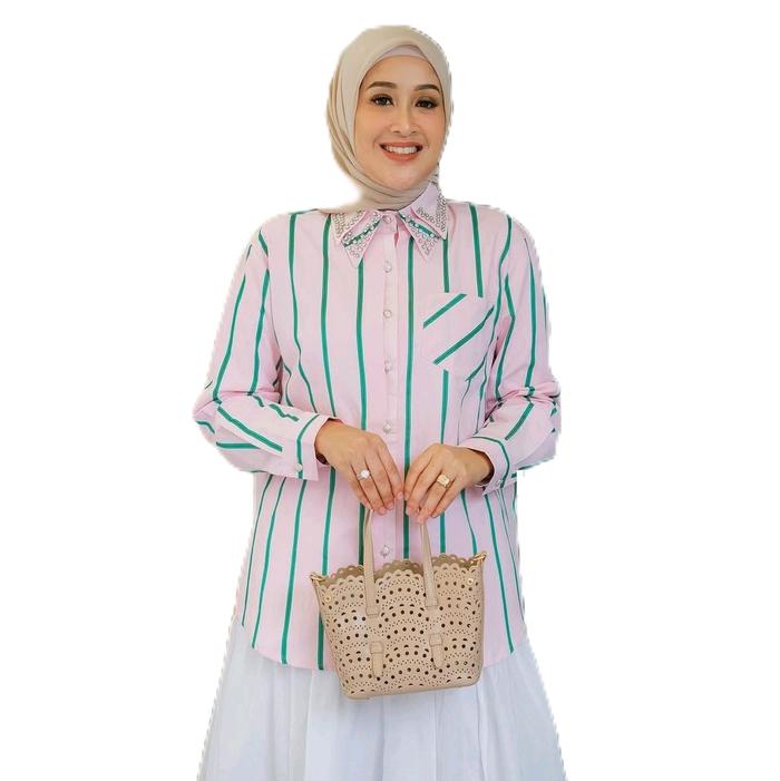 Atasan kemeja lengan panjang mewah dan elegan dari Bamboo Top patens