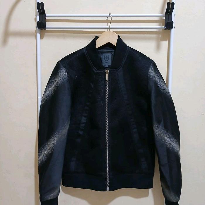 GXG Chinese Luxury Brand Bomber Jacket Original Jaket Pria Hitam Outer Zipper Casual