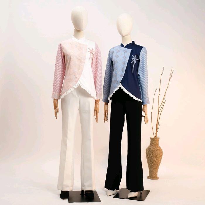 Blouse Atasan Sovinska M5 Motif Tenun Bulu New Model