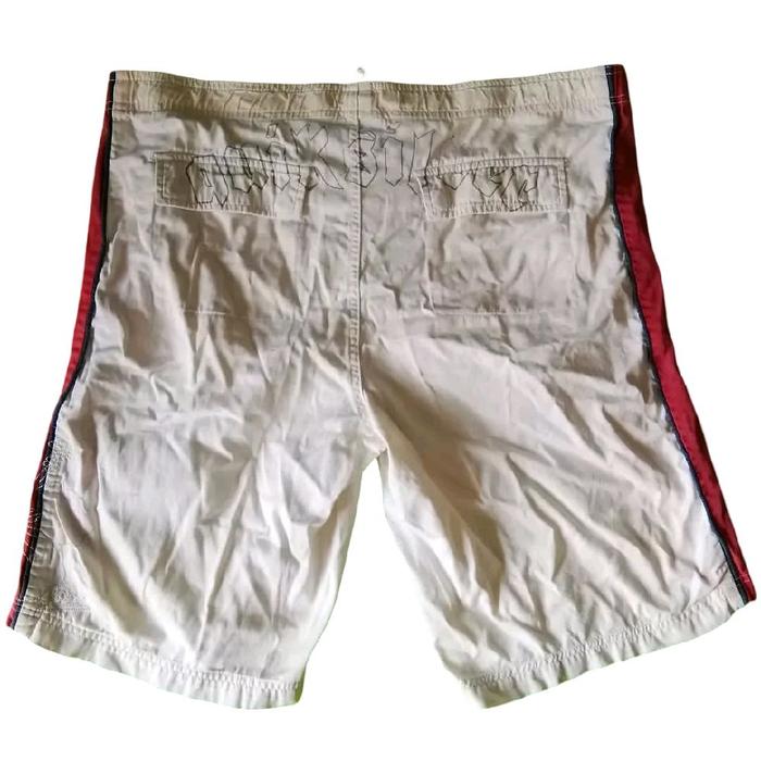 Vintage Y2K Quiksilver Graffiti Spellout Heavily Embroidered Shorts Celana Pendek Bawahan Original S