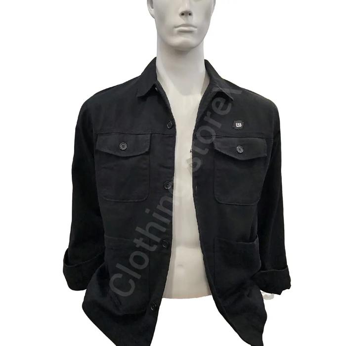 BOMBBOOGIE ORIGINAL jaket pria lengan panjang hitam 34161B5BK