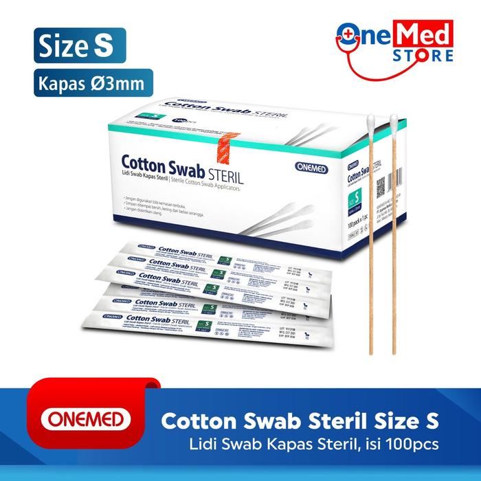 Cotton Swab Steril S isi 100pcs