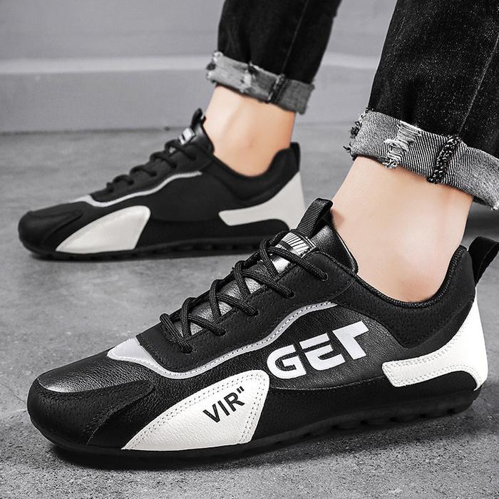 Sepatu Pria Sneakers Import Casual Model Korean Sytle Bahan Berkualitas Gratis Dus Ringan Buat Olahr