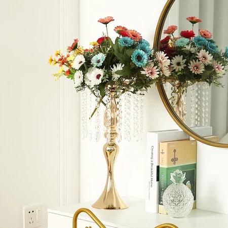 【COD】Vas bunga hiasan dekorasi ruang tamu mewah pajangan lemari kaca luxurious wedding vase decorati