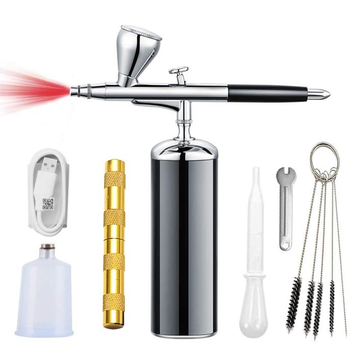 Rechargeable Airbrush Kit Compressor Electric Mini