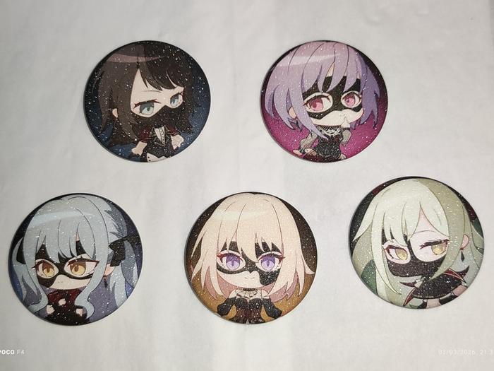 Badge/Bros/Pin Bang Dream Ave Mujica Glitter Mask Ver
