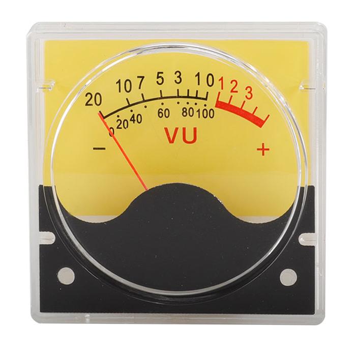 TR-R36W 500UA VU Meter Header DB Level Header for Recording Audio, with LED Back Light, Audio Level 