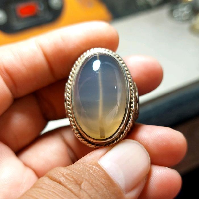 Batu akik sodolanang ring perak pesanan