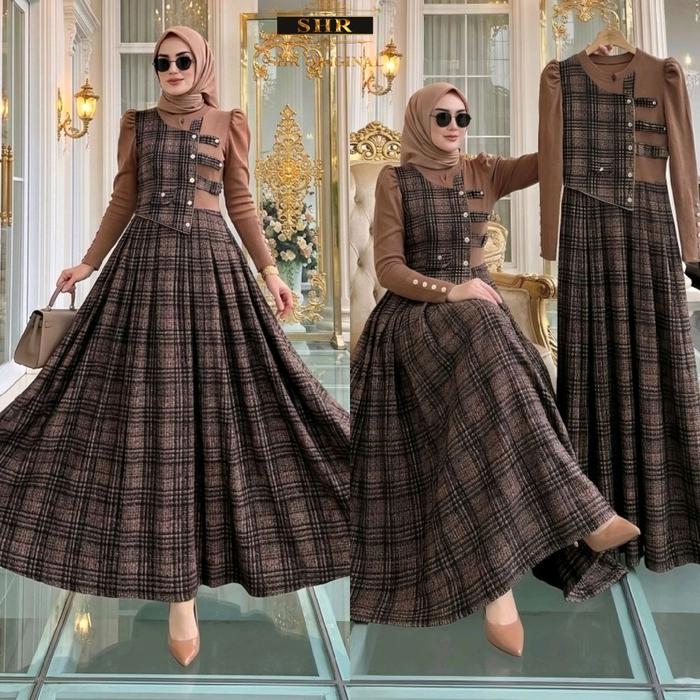 SHR MAXI DRESS KAOS RAJUT MIX WOLLFIS SHR MAXI DRESS KAOS RAJUT MIX WOLLFIS SHR TERBARU