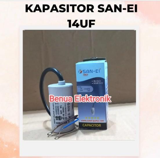 Terbaik 14 Uf 14Uf BULAT / 450 V SAN - EI Capacitor / Kapasitor Bulat / Capasitor Pompa Air