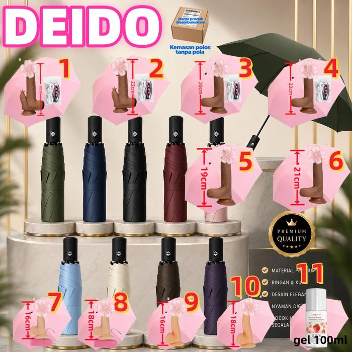deldo 16-22CM Headband Umbrella Hat Topi Mancing Golf Unik Outdoor Payung Lipat Anti UV Sinar Mataha