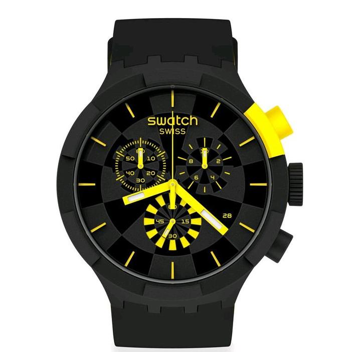 Swatch SB02B403 Jam Tangan Pria Water Resistan Original 100% Garansi Resmi