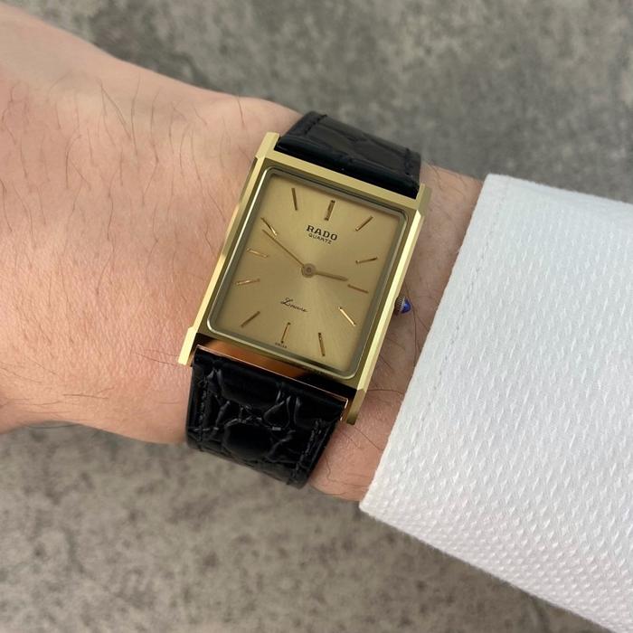 Rado Louvre Tank Tungsten 18k Gold ORIGINAL