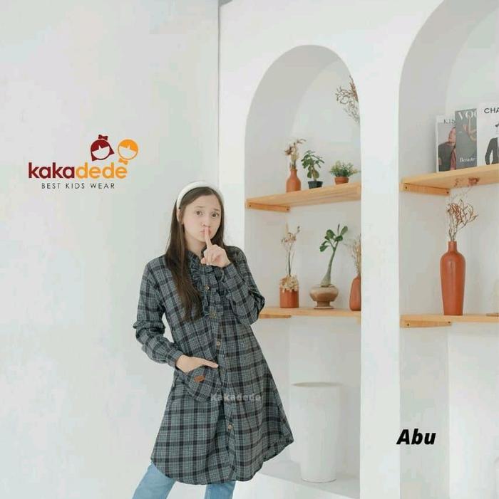 KAKADEDE - Tunik Flanel Emran Kakadede Abu