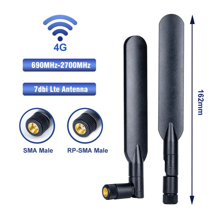 2pcs 4G Antenna 7dbi 690-2700MHz Wifi Antenna for LTE Router External