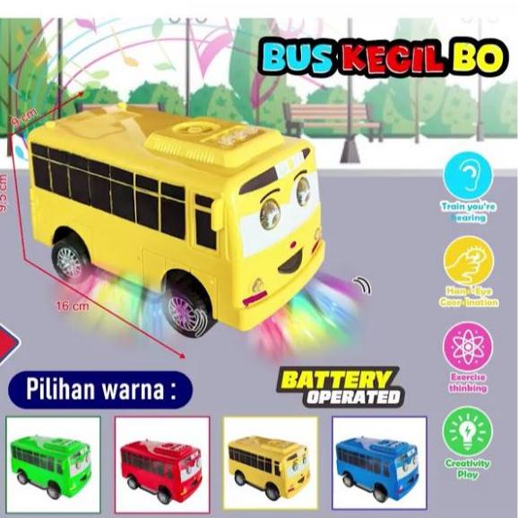 Theonatata - Mainan Truk Oleng Tayo Bus Dancing Robot Mobil Ada Lampu Dan Musik Anak Plastik