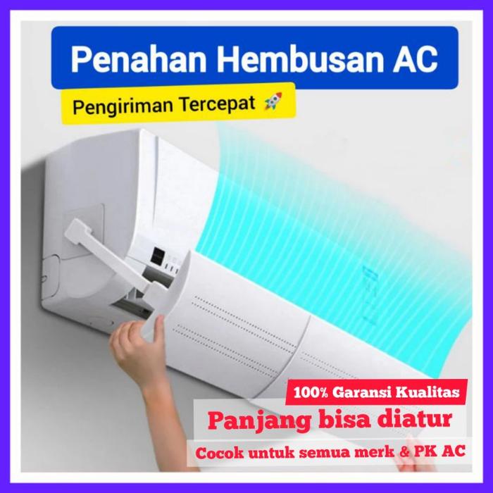 Talang Cover Penahan Hembusan Angin Air Conditioner AC Akrilik Reflektor Deflector Talang Acrilic