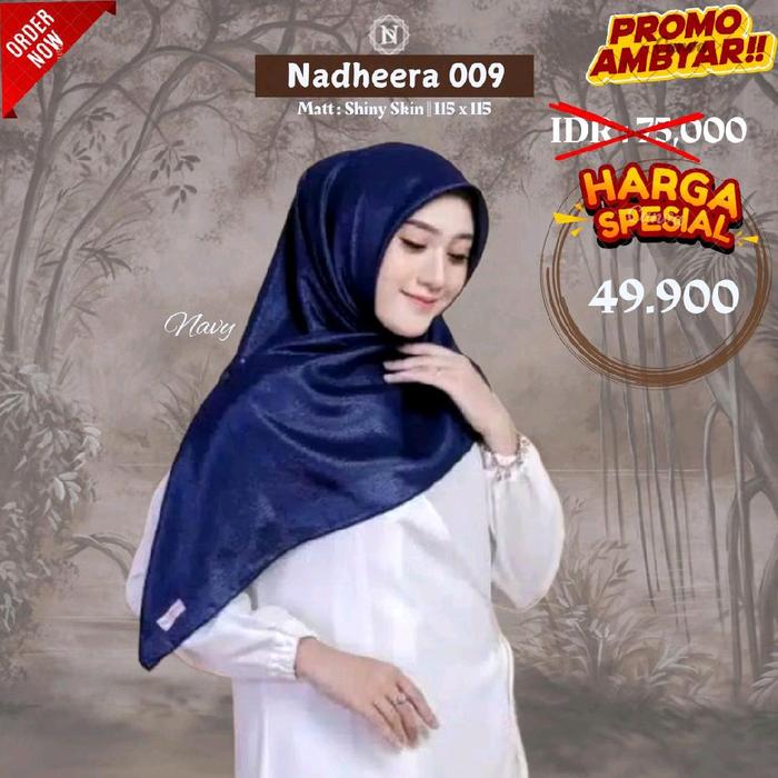 Nadheera 009 / N009 scarf segi empat polos by Nadheera Luxury