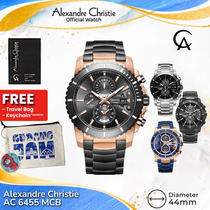 Alexandre Christie Pria AC 6455 MC AC6455MC Stainless Steel Strap