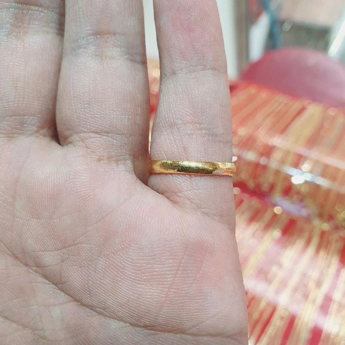 Cincin emas asli 24k berat 2 gram | gold new