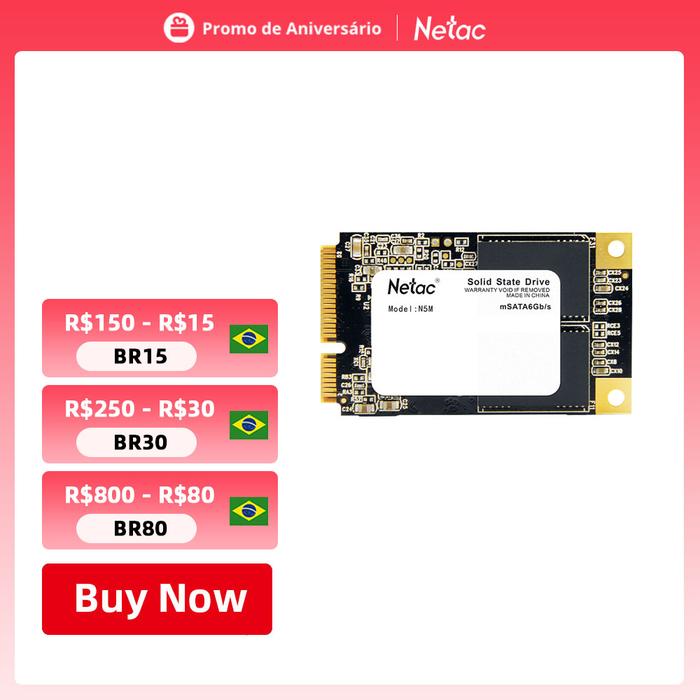 Netac msata SSD 120gb 240gb 480gb ssd msata Hard Drive Internal Solid