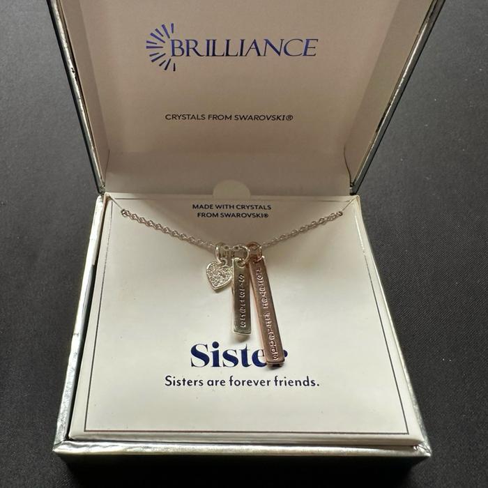 Brilliance "Sister Are Forever Friends" Necklace