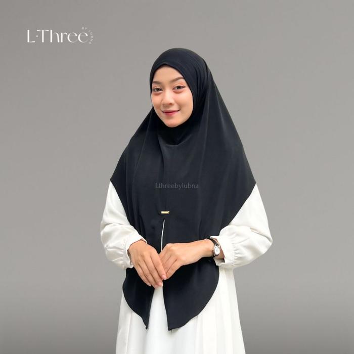 Hijab Instan Ukuran Standar Bahan Jersey Premium Model Simple Dan Elegant L Three By Lubna