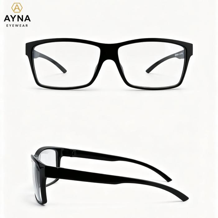 MOR3004 Kacamata Minus -6 Pria Frame Kotak Sporty Anti Radiasi Blue Light | Castem Resep Optik Ringa