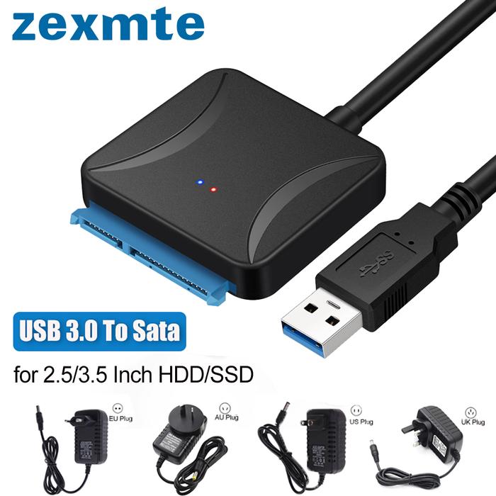 Zexmte Usb 3.0 To Sata Converter Plug And Play Converter Cable For