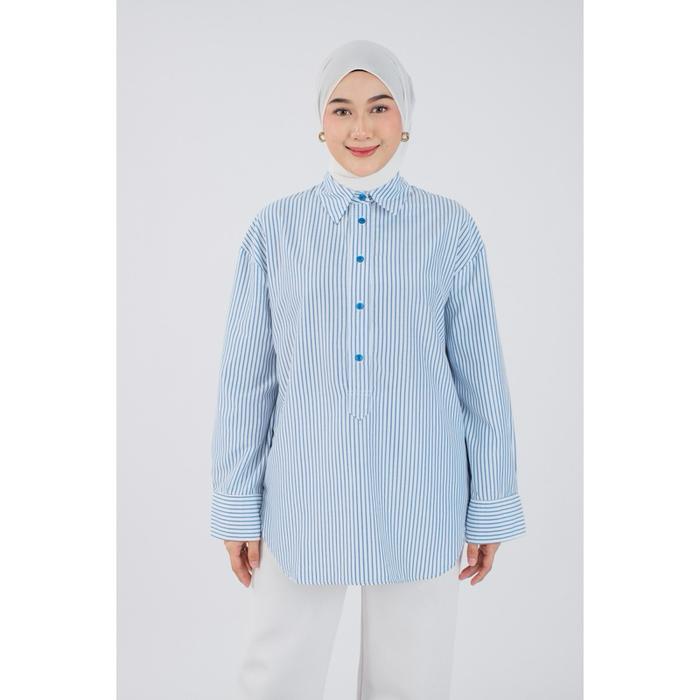 MARAMOD Raca Tunic Striped Kemeja Tunic Motif Garis Salur