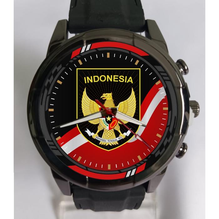 JAM TANGAN CUSTOM LOGO TIMNAS GARUDA INDONESIA