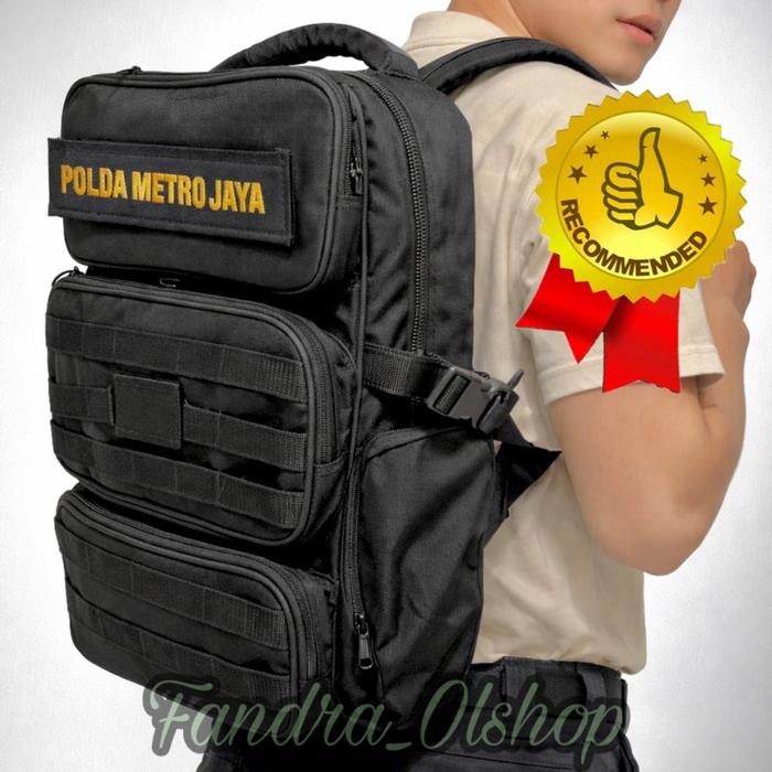 TAS RANSEL BKO HITAM POLRI BRIMOB SABHARA JATAH POLDA METRO. Kualitas Terbaik !