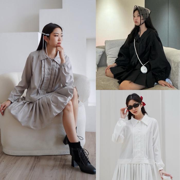 ◤New Ready◢ Saturyay - Jennie Oversize Shirt - Mini Dress Inspired By Jennie Blackpink Look