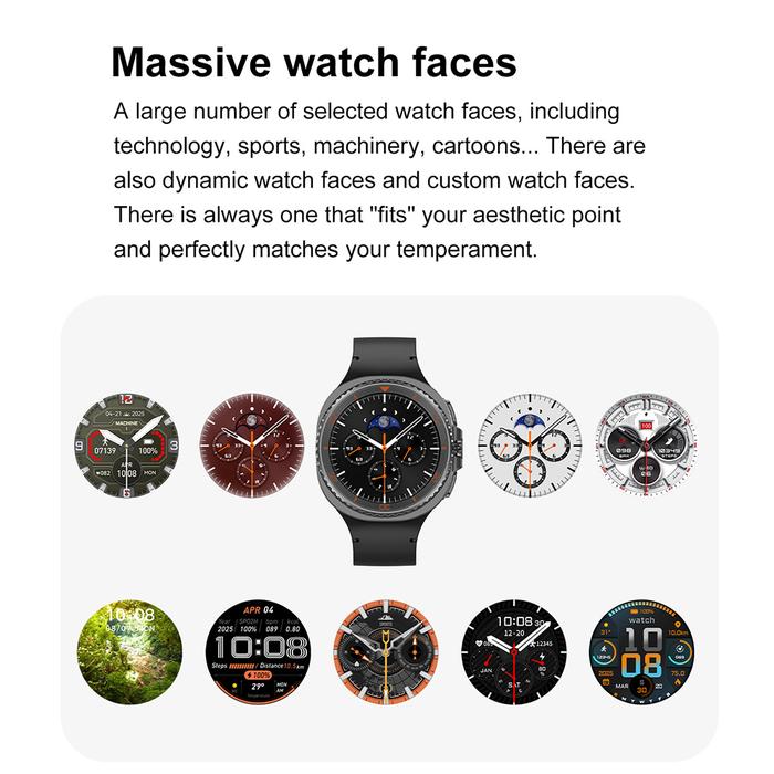 2025 NEW EST DT Watch 8 Classic Smartwatch 1.43 inch watch 7 ultra update Men Women Smart watch spro