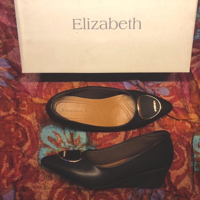 (Preloved) Elizabeth Shoes - Sepatu Wanita | Pantofel Wedges