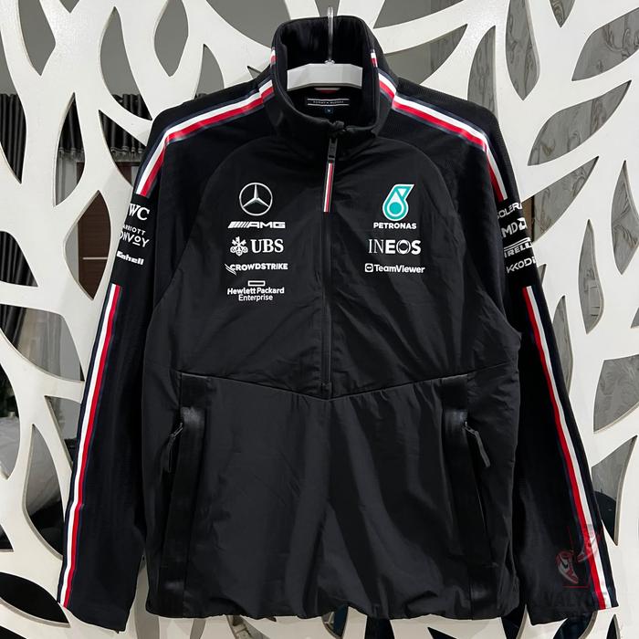 [Team Issued/Used/Size M] Jaket Half Zip Mercedes AMG Petronas Formula 1 F1 2023