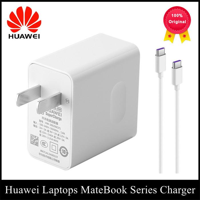 Original Huawei Laptop Power Adapter Fast Charger US Plug With USB C