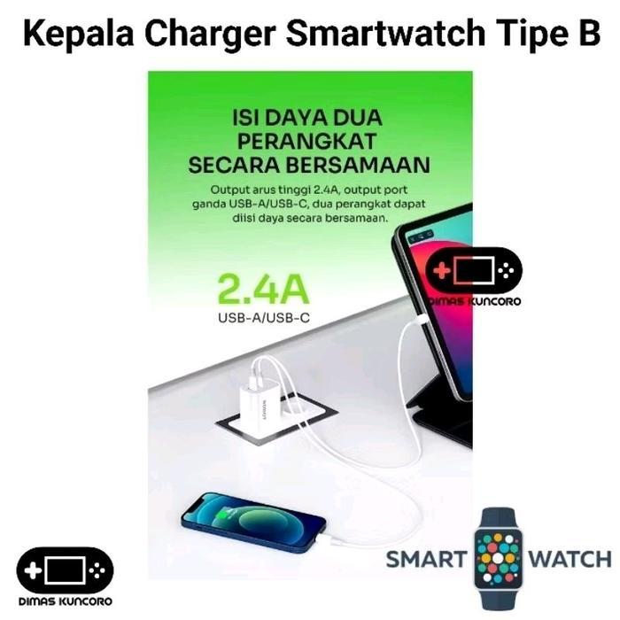 Kepala Charger Smartwatch Tipe B Charging amazfit pace verge neo bip batok