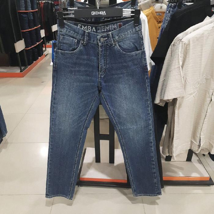 Emba jeans celana denim panjang pria regular fit original 618 04501 Cowok