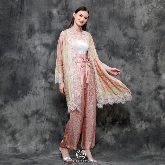 Safana Outer Lace | Outer Batik Viscose | Long Outer Batik Panjang Trend Loose-fitting | Outer Batik